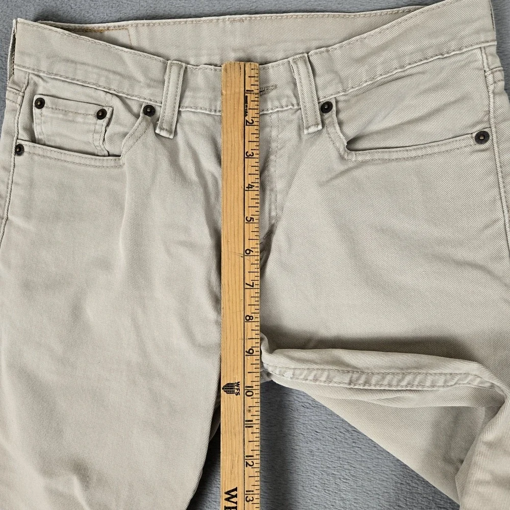 Levis Jeans 502 Men 29x32 (Fit 30x29) Regular Taper Khaki Chinos Casual Straight